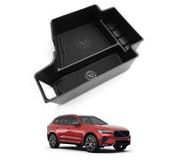 ASZSK Caja de Almacenamiento en la Consola Central para Vol-Vo XC60 XC90 V60 S60 V90 S90 2017-2025, Reposabrazos Organizador Guantera, Vol-Vo Accesorios Organizador (Negro)