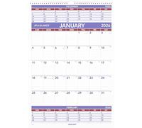AT-A-GLANCE Calendario de pared 2026, 39,4 x 57,79 cm, grande, referencia de 3 meses (PM62826)