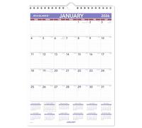 AT-A-GLANCE Calendario de pared 2026, 8 x 11 pulgadas, pequeño, bloques rayados (PM12826)