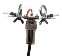 AT-DP Placa adaptadora para GP Positivo V Dipolo Antena de onda corta 300W Fibra de alta resistencia Portátil al aire libre Rescate Comunicación Kit