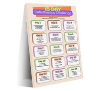 At Home Fitness Poster 15 Day Calisthenics Routine for Living Room
