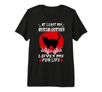 At Least My American Shorthair Cat Loves Me For Life Camiseta Premium