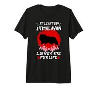 At Least My Himalayan Loves Me For Life Japanese Cat Breeds Camiseta Premium