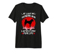 At Least My Shikoku Ken Loves Me For Life Japanese Dog Camiseta Premium