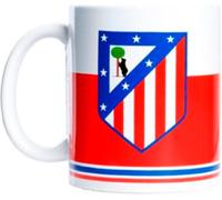 AT Madrid - Taza Cerámica Atletico de Madrid, Unisex, Rojo-Blanco