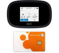 AT&T - Dispositivo WiFi inalámbrico Hotspot 4G LTE MiFi 8000 | Global 4G Cat18 LTE | Hasta 1 Gbps | Paquete EVDO-LINK para dispositivo de punto de acceso móvil | con funda, protector de pantalla,