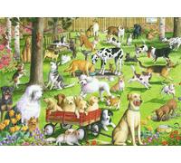 At The Dog Park 500 Pc Large Format Puzzle (Importación USA) ACC NUEVO