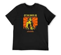 At The Drive In Atencion Men's T-Shirt Unisex Black Cotton Hip Hop Print tee Shirts 3XL