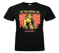 At The Drive In Atencion Unisex 100% Cotton Short-Sleeve T-Shirts Black XL