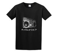 At The Drive In Boombox Packaged Comfortable Large Size Prom Inside Harajuku T-Shirt Black 3XL