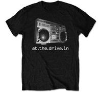 at The Drive in Boombox Packaged T-Shirt Fit Casual Graphic Short Sleeve Tops Black S