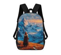 At The Summit - Where Silence Touches The Sky Mochilas Impresas En 3D Para Niños, Mochila Escolar, Mochila Informal Para Exteriores, Mochila Informal De Moda Para Niños, Lindas Bolsas De Viaje 17inch
