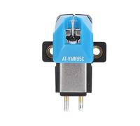 AT VM95C Lápiz óptico Elíptico de Repuesto para Tocadiscos, Lápiz óptico Profesional de Doble Imán Móvil para Tocadiscos Estéreo, para Tocadiscos de Fonógrafo, Azul