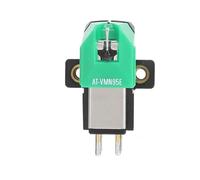 AT VM95E Cartucho para Tocadiscos Estéreo con Imán Móvil Dual, Cartucho Magnético de Repuesto Profesional para Tocadiscos de Fonógrafo, Verde