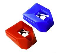 AT-VMN95E Aguja de repuesto para tocadiscos de discos de vinilo Audio Technica AT-LP120X (rojo+azul)