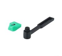AT-VMN95E - Aguja giratoria para cartuchos de la serie VM95, lápiz elíptico para discos de reproductor de LP con cepillo de mantenimiento, color negro