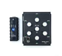 AT16 Kit de interruptor remoto coaxial de 6 vías para estaciones base de radio aficionado con interfaz SO-239 800 W caja de manejo de potencia 15x15cm