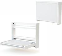 AT4 Cambiador abatible de pared en madera Blanco