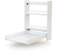AT4 Cambiador abatible de pared en madera Blanco