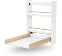 AT4 Cambiador abatible de pared en madera Blanco y Haya