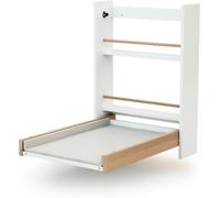 AT4 Cambiador abatible de pared madera Blanco y Haya