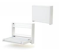 AT4 - Cambiador bebé pared plegable CONFORT madera - Blanco - 83 x 66 x 66 cm