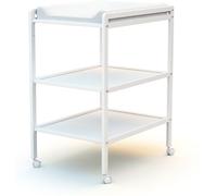 AT4 Cambiador con 2 estantes madera Blanco