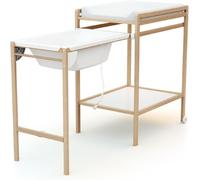 AT4 - Cambiador madera con bañera ESSENTIEL Haya barnizada