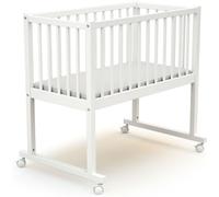 AT4 Cuna bebé madera Blanco 40 x 80 cm