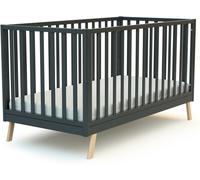AT4 Cuna convertible en madera Gris Grafito 70 x 140 cm