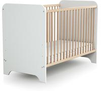 AT4 Cuna en madera Blanco y Haya 60 x 120 cm