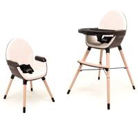 AT4 Trona de bebé en plástico Negro y Arena 2 alturas