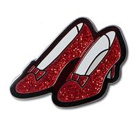 Ata-Boy Wizard of Oz Ruby Pantuflas 3/4 pulgadas Full Color Glitter Esmalte Pin