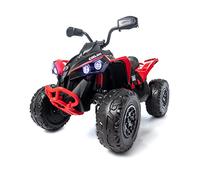 ATAA Can Am Renegade Quad Infantil 24v - Rojo- Quad eléctrico para niños con batería Ultra Potente de 24V, Asiento Acolchado de Polipiel, 4 Grandes Ruedas de Eva, 4 Motores de 200 W