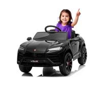 ATAA Lamborghini Urus 12v - Negro -Coche de batería para niños Lamborghini Urus con batería de 12v y Mando Control Remoto