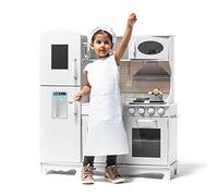ATAA Toys Cocina de Madera 95x32x103cm - Blanco - Cocina de Juguete de Grandes Dimensiones para niños y niñas