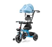 ATAA Triciclo Infantil Baby ERUM Azul con Mango Regulable Cesta reposapies Ruedas antipinchazos y Asiento ergonomico 360º