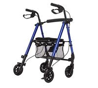 ATAAY Walker Heavy Duty Walker Walker con Asiento, Rolling Walker soporta hasta 348 lbs, con Carro de Freno de Mano Carro de Compras Plegable
