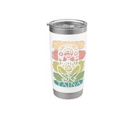 Atabey Taina Goddess Cool Puerto Rico Taino para Mujer Vaso térmico de acero inoxidable de doble pared