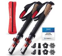 Atacama Bastones de Senderismo para Hombre y Mujer, Plegables, de Carbono y Aluminio, amortiguadores de Goma Ajustables, Bastones de Trekking, Bastones de Senderismo, fácilmente Plegables