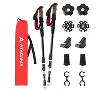 Atacama Bastones de Senderismo telescópicos de Carbono y Aluminio - Bastones de Marcha nórdica para Hombre y Mujer - Bastones de Senderismo Ajustables con Tope de Goma - Bastones telescópicos de