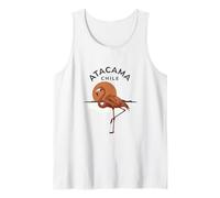 Atacama Chile Flamingo Retro Atardecer Camiseta sin Mangas