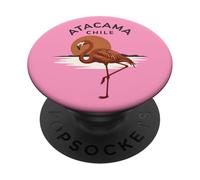 Atacama Chile Flamingo Retro Atardecer PopSockets PopGrip Adhesivo