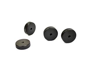 Atacama HD-S - Lote de almohadillas protectoras para patas (4 unidades), color negro