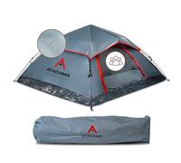 Atacama Ultra-Leicht Wurfzelt Tienda de campaña Pop Up para 3 Personas, Gris Oscuro Rojo