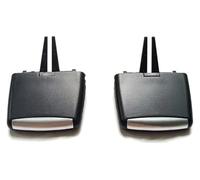 ATACDVDYEU Aire Acondicionado Deflector para BMW X5 X6 E70 E71 E72 2007-2013 64226954953 64226958748 64226954954 Rejilla Ventilación Aire Trasera Coche Cubierta Salida Panel(Rear AC Vent Slider)