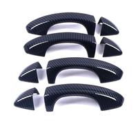 ATACDVDYEU cubierta manija puerta coche Para T&R&OC 2018 Con Protector De Carrocería Compatible Kit Modificación Antirrayas Para Manija Puerta Cobertura Completa(Carbon Fiber Pattern)