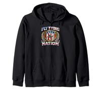 Atado de Moscas Fly Tying Nation Trucha Streamer Hackle Hook Sudadera con Capucha