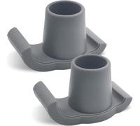 ATAISIA Walker Glider esquís, accesorios médicos universales para caminantes, gruesos y resistentes al desgaste, esquís resistentes, un par, gris