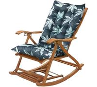 Ataoyus Cojín para silla, cojín de asiento y respaldo para mecedora, muebles de jardín, interior y exterior, patio, respaldo alto, 120 x 50 x 8 cm